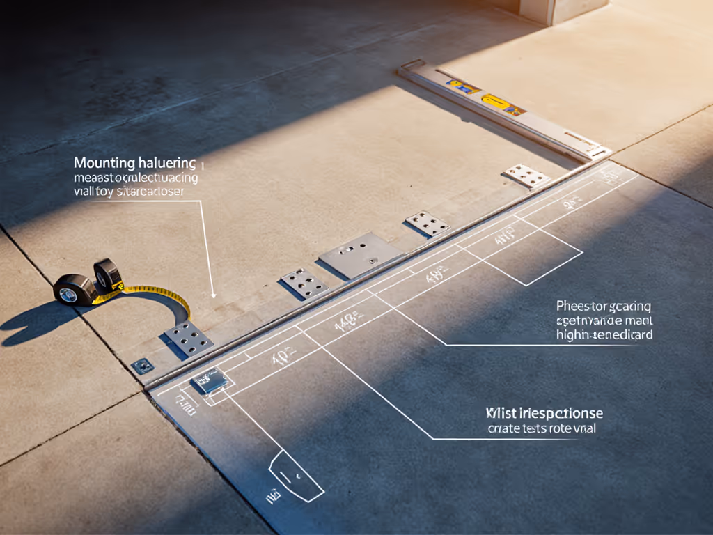 garage_gate_installation_with_concrete_baseplate_clearance_measurements