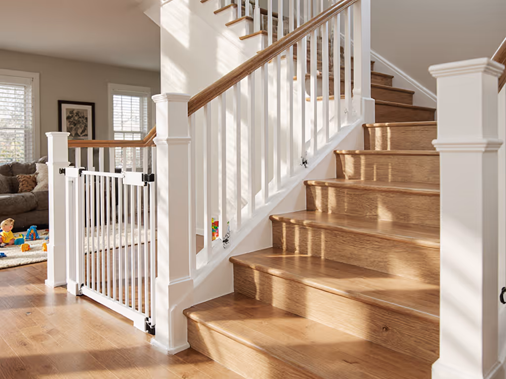 Stair-Safe Gate Choice: Pressure vs Hardware Mounted